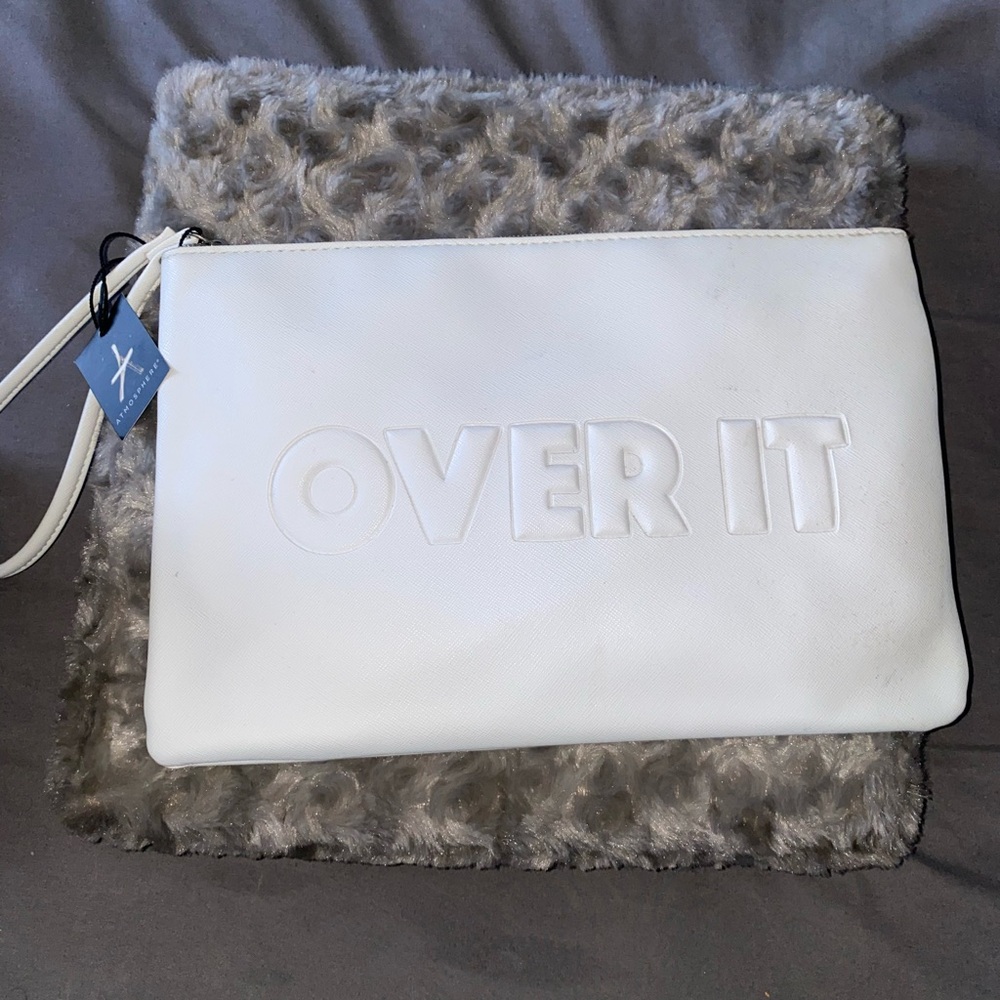 White 'Over It' Clutch